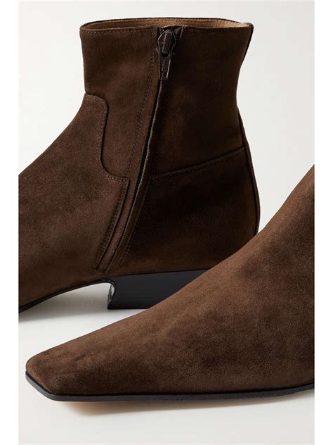 khaite suede boots